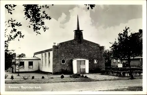 Ak Emmen Drenthe Niederlande, Baptisten-kerk