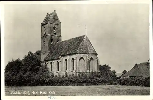 Ak Vledder Drenthe, Ned. Herv. Kerk