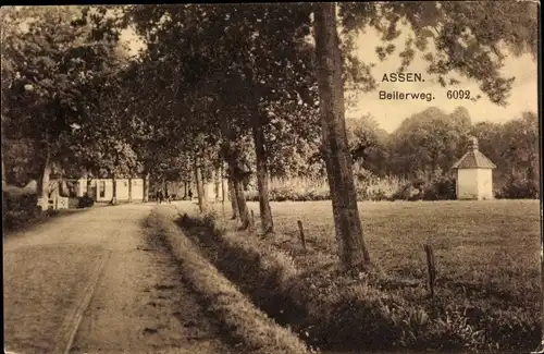 Ak Assen Drenthe Niederlande, Beilerweg