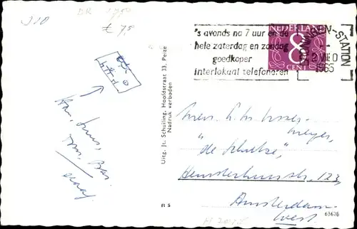 Ak Peize Drenthe Niederlande, N. H. Pastorie