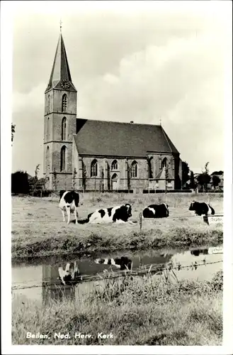 Ak Beilen Drenthe Niederlande, Ned. Herv. Kerk