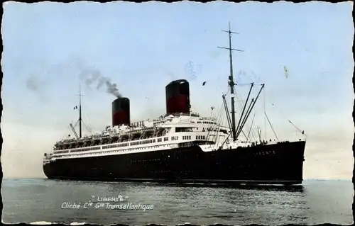 Ak Paquebot Liberté, CGT, French Line