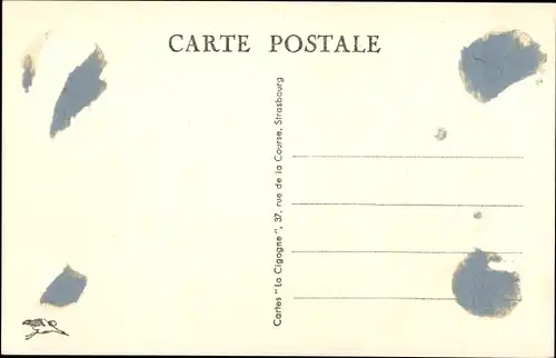 Künstler Ak Hansi, Mädchen in Elsässer Volkstracht