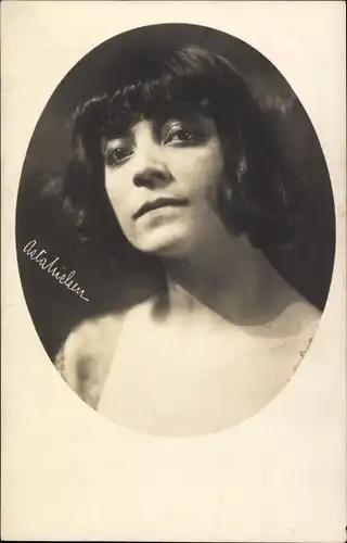 Ak Schauspielerin Asta Nielsen, Portrait