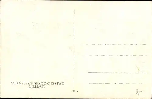 Ak Schaefer's Sprookjesstad Lilliput, Liliputaner