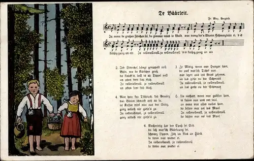Lied Ak De Bäärleit, Wilhelm Vogel, Kinder, Erzgebirge