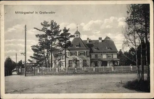 Ak Grafenwöhr in der Oberpfalz Bayern, Truppenlager, Militärgasthof