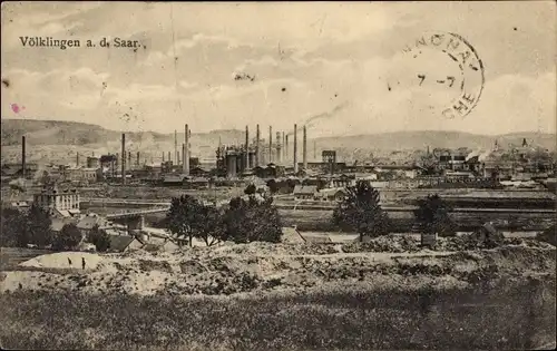 Ak Völklingen im Saarland, Röchlingsche Eisen und Stahlwerke