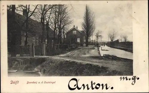 Ak Delft Südholland Niederlande, Boerderij a. d. Oostsingel