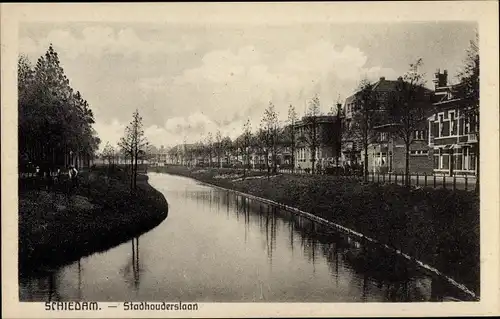 Ak Schiedam Südholland Niederlande, Stadhouderslaan