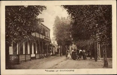 Ak Oostvoorne aan Zee Südholland, Hotel, Straßenpartie