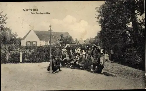 Ak Oostvoorne aan Zee Südholland, Een Zondagmiddag