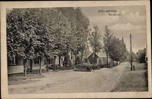 Ak Alblasserdam Südholland, Kerkstraat