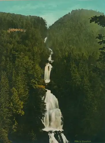 Foto Brienz Kanton Bern, Giessbachfall, Giessbachfälle, Photochrom Zürich