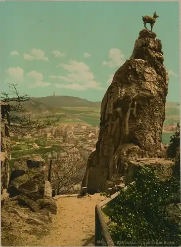 Foto Karlovy Vary Karlsbad Stadt, Hirschensprung, Photochrom Zürich