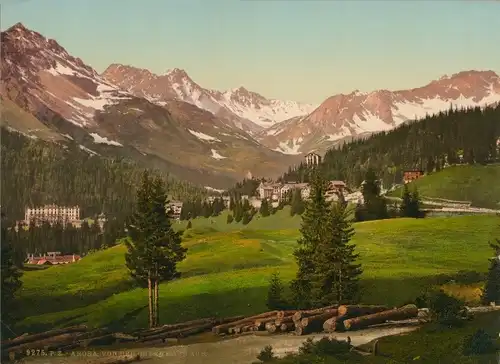 Foto Arosa Kanton Graubünden Schweiz, Panorama, Photochrom Zürich