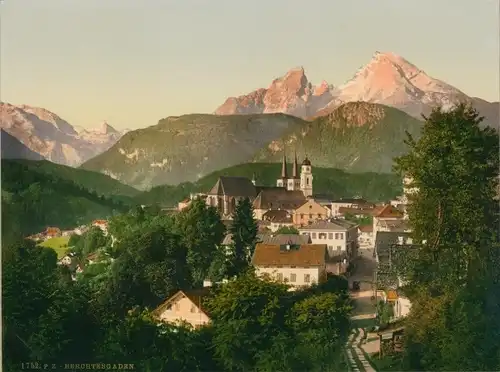 Foto Berchtesgaden in Oberbayern, Panorama, Watzmann