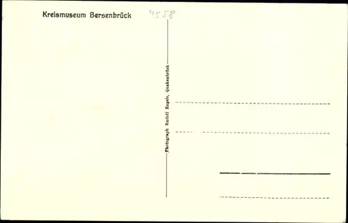 Ak Bersenbrück in Niedersachsen, Kreismuseum, Spinn- und Webstube