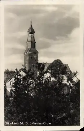 Ak Quakenbrück in Niedersachsen, St. Sylvester-Kirche