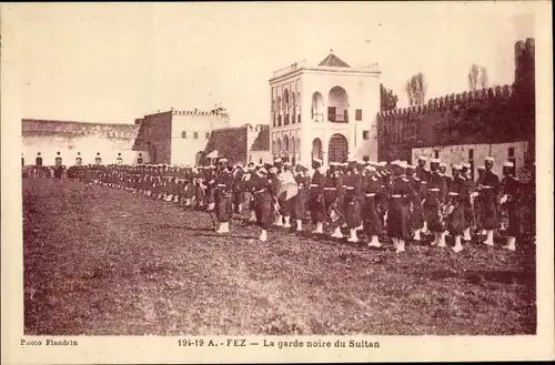 Ak Fès Fez Marokko, La garde noire du Sultan