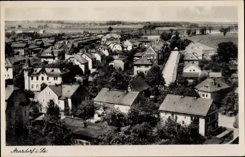 Ak Arnsdorf in Sachsen, Blick auf den Ort