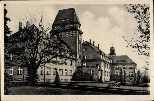 Ak Arnsdorf in Sachsen, Verwaltungsgebäude der Landesanstalt