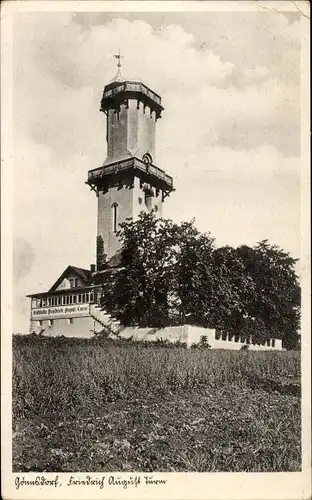 Ak Dresden Schönfeld Weißig Gönnsdorf, Friedrich-August-Turm