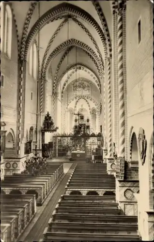 Ak Doberlug Kirchhain in Brandenburg, Evang. Kirche, ehem. Schlosskirche, Innenansicht