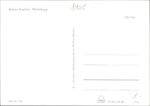 Ak Moritzburg in Sachsen, Adams Gasthof