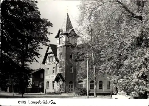 Ak Dresden Langebrück, Lindenhof