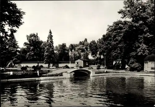 Ak Dresden Langebrück, Waldbad