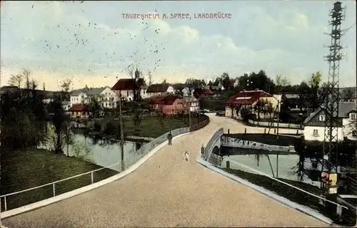 Ak Taubenheim Sohland an der Spree Sachsen, Landbrücke