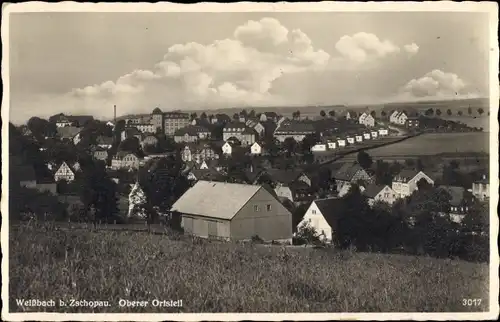 Ak Weißbach Amtsberg in Sachsen, Blick auf den Oberen Ortsteil, Wohnhäuser