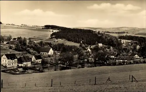 Ak Weißbach Amtsberg im Erzgebirge, Panorama vom Ort