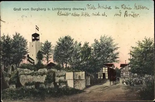 Ak Lichtenberg Salzgitter in Niedersachsen, Burgberg