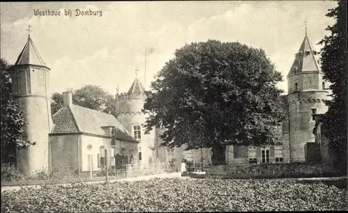 Ak Domburg Veere Zeeland Niederlande, Westhove, Schloss