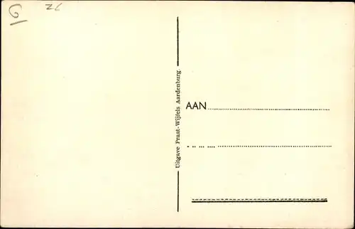 Ak Aardenburg Sluis Zeeland Niederlande, R. K. Kerk