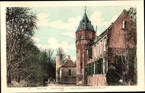 Ak Oostkapelle Walcheren Zeeland, Kasteel Westhove