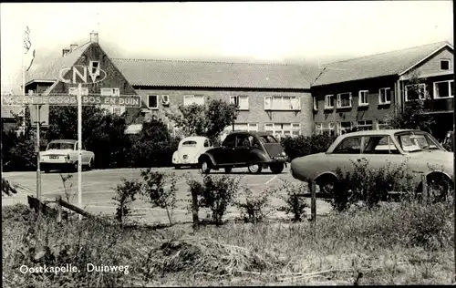 Ak Oostkapelle Walcheren Zeeland, Duinweg, Gasthof, Autos