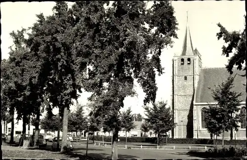 Ak Renesse Schouwen-Duiveland Zeeland, Korte Reke, Met Ned. Herv. Kerk