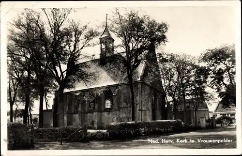 Ak Vrouwenpolder Walcheren Zeeland Niederlande, Ned. Herv. Kerk