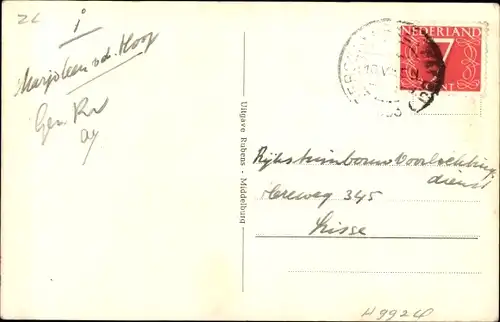 Ak Vrouwenpolder Walcheren Zeeland Niederlande, Ned. Herv. Kerk