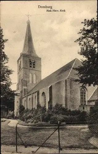 Ak Domburg Veere Zeeland Niederlande, Ned. Herv. Kerk