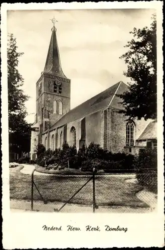 Ak Domburg Veere Zeeland Niederlande, Ned. Herv. Kerk