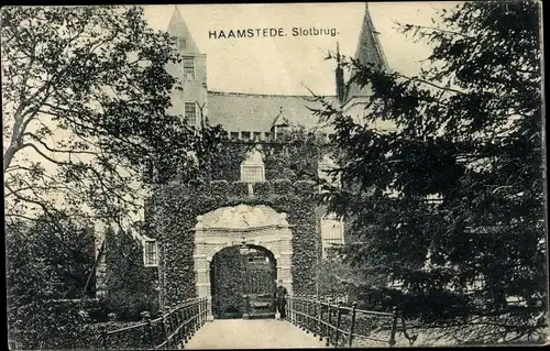 Ak Haamstede Zeeland Niederlande, Slotbrug