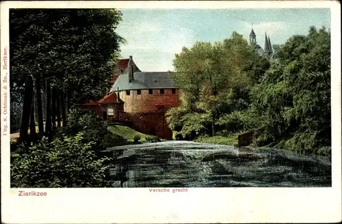 Ak Zierikzee Zeeland Niederlande, Versche gracht