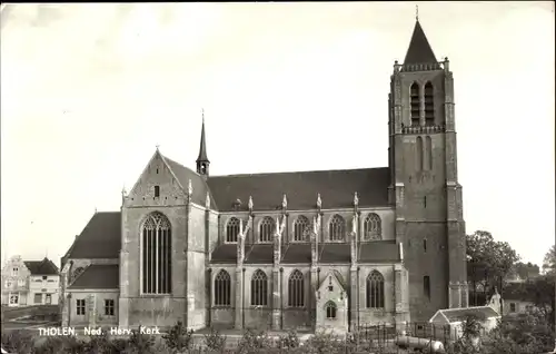 Ak Tholen Zeeland Niederlande, Ned. Herv. Kerk