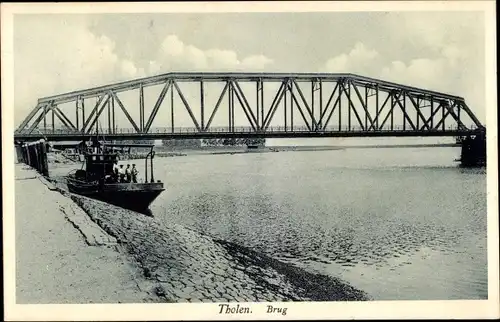 Ak Tholen Zeeland Niederlande, Brug