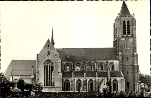 Ak Tholen Zeeland Niederlande, Ned. Herv. Kerk