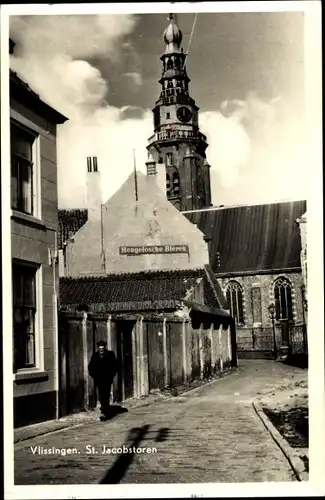 Ak Vlissingen Zeeland Niederlande, St. Jacobstoren, Hengolsche Bieren